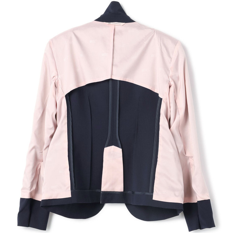 スーツセレクト 【SUIT SELECT×Samantha Thavasa】【年間】1釦ジャケット/ネイビー×ストライプ/4S/マシンウォシャブル 紺中間