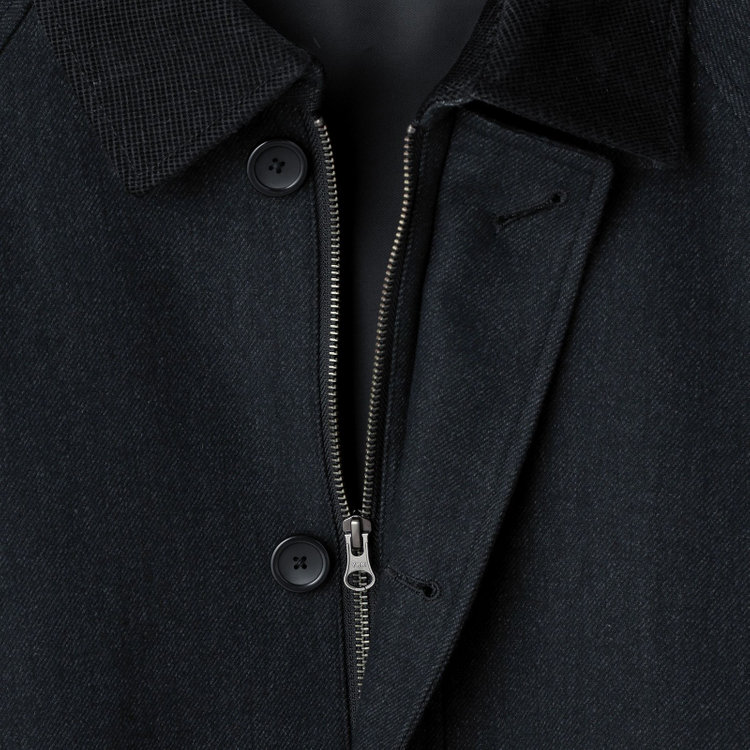 シルバーライン 【SL】ウールブレンドデュアリティショートコート/ダークグレー/140S BLENDED EXTRA FINE MERINO WOOL グレー濃色