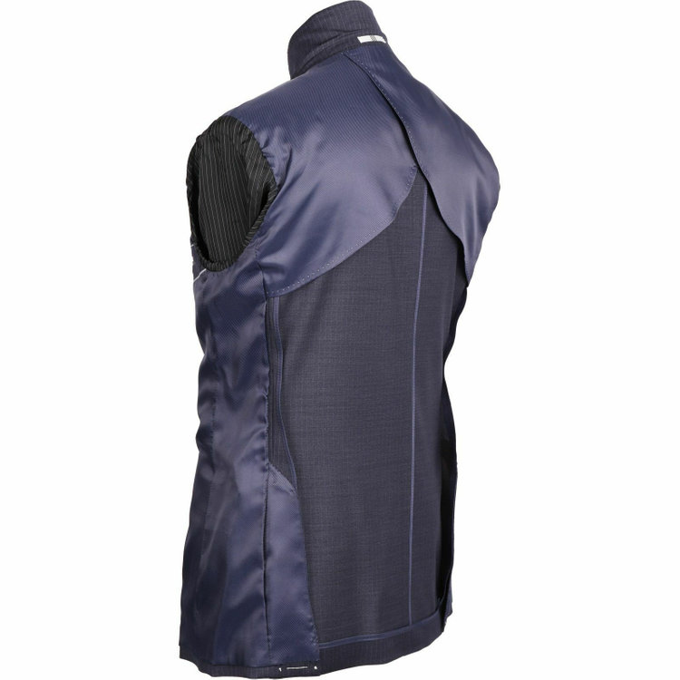 スーツセレクト 【WEB限定/OUTLET】【CLASSICO TAPERED】【秋冬】2釦シングルスーツ 1タック/ネイビー×ストライプ/ストレッチ ネイビー系(紺)