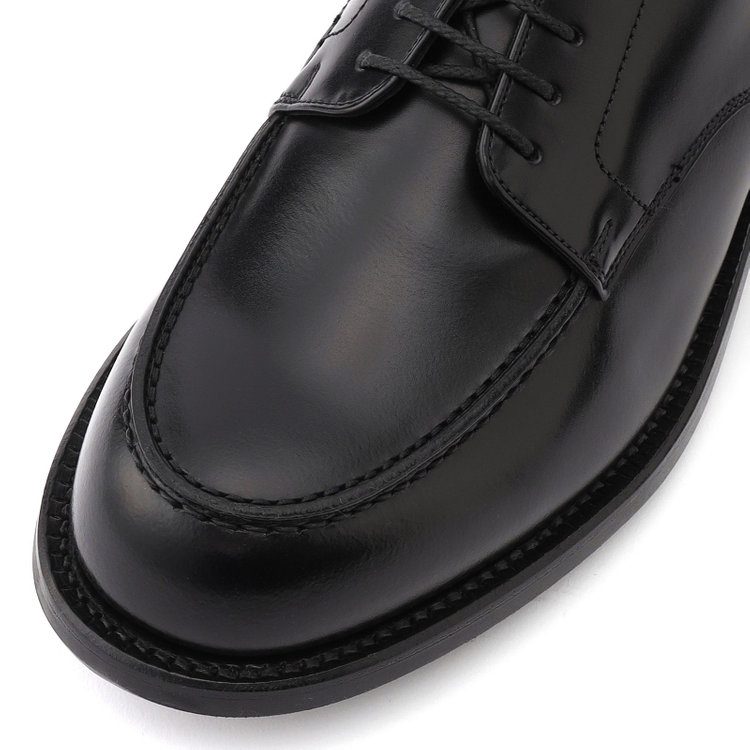 ブラックライン Uチップドレスシューズ/ブラック/牛革/グットイヤーウエルト製法/MADE IN JAPAN 黒