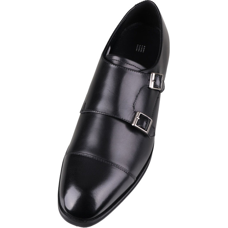 ブラックライン 【BL】ダブルモンクストラップ ドレスシューズ/ブラック/牛革(LWG)/マッケイ製法/Vibram ブラック系(黒)