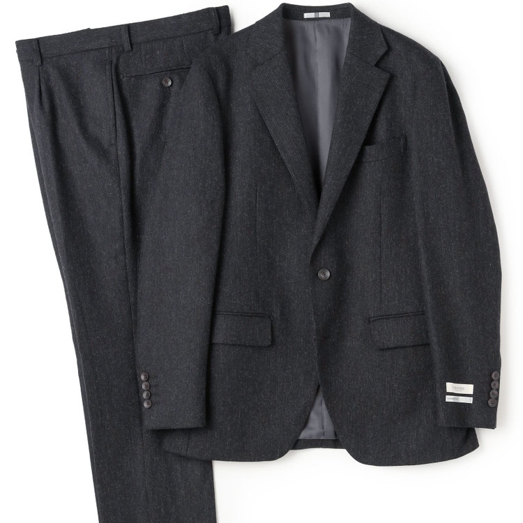 シルバーライン 【CLASSICO TAPERED】【秋冬】2釦シングルスーツ 1タック/グレー/RE:NEWOOL/※裾上げ必要 グレー中間