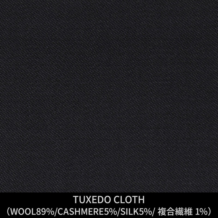 スーツセレクト 【日本製】【MEN'S】【パターンオーダー】【CLASSICO TAPERED S】【秋冬】スーツ/ブラック×ソリッド/TUXEDO CLOTH (WOOL 89%/CASHMERE 5%/SILK 5%/複合繊維 1%) ブラック系(黒)