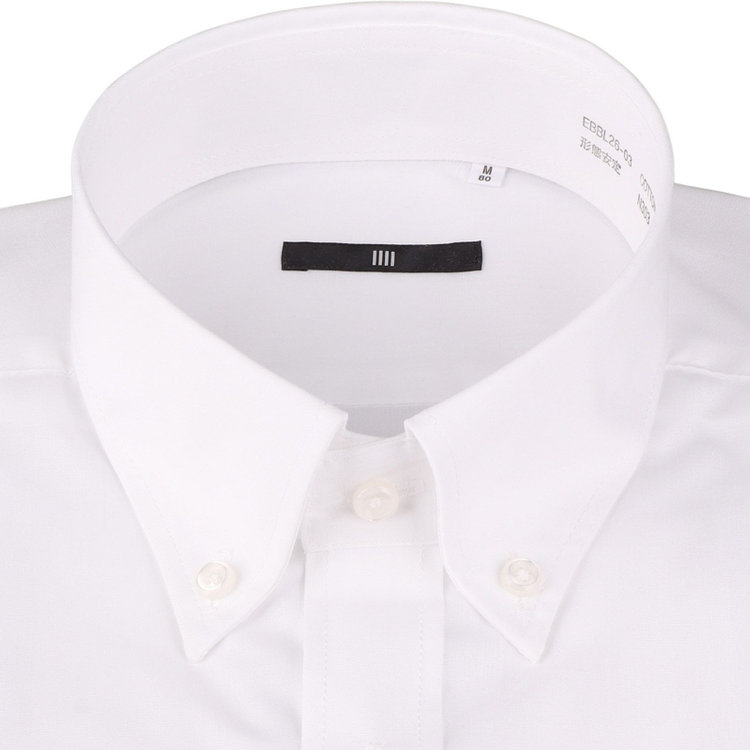 SUIT SELECT　アウトレット 【WEB限定/OUTLET/汚れ・キズ等有】【BL-3】【形態安定】ボタンダウンドレスワイシャツ/ホワイト×ソリッド 白