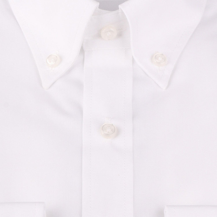 SUIT SELECT　アウトレット 【WEB限定/OUTLET/汚れ・キズ等有】【BL-3】【形態安定】ボタンダウンドレスワイシャツ/ホワイト×ソリッド 白