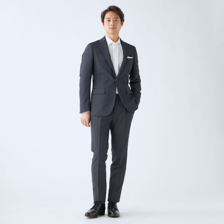 シルバーライン 【発送在庫あり】【RBC】【春夏】ポリエステル2釦ジャケット/ネイビー×チェック/4S SUSTAINABILITY&ECOLOGY FABRIC 紺中間