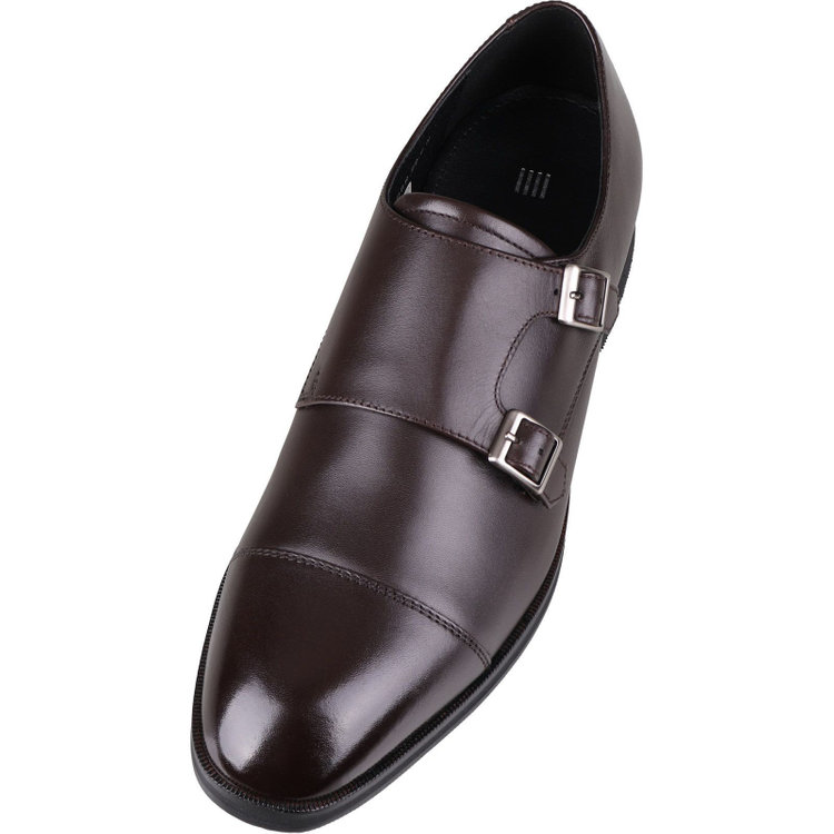 ブラックライン 【BL】ダブルモンクストラップ ドレスシューズ/ブラウン/牛革(LWG)/マッケイ製法/Vibram ブラウン系(茶)