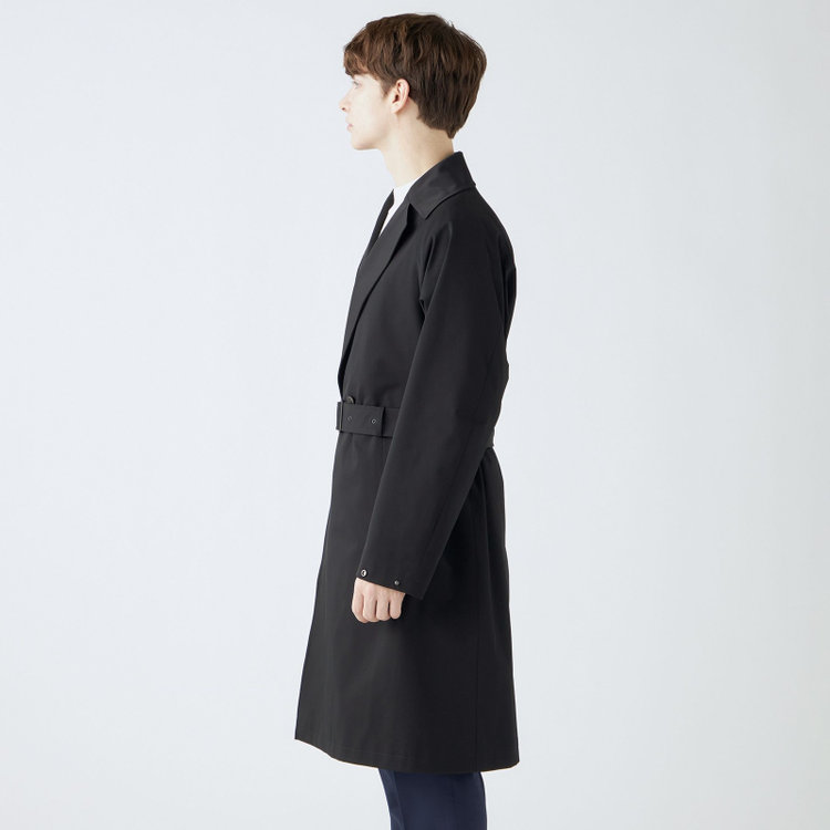 ブラックライン 【BL】ダブルラグランベルテッドコート/ブラック/WATERPROOF/4S SOLOTEX 黒