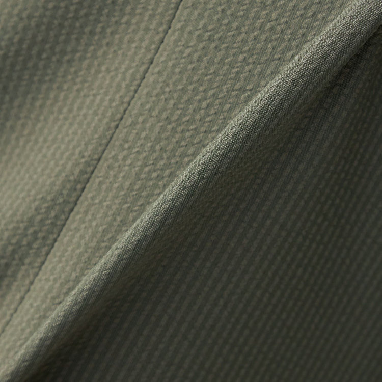 ブラックライン 【SL】【春夏】4釦1掛けダブルジャケット/オリーブグリーン+シアサッカー/ウォッシャブル グリーン系(緑)