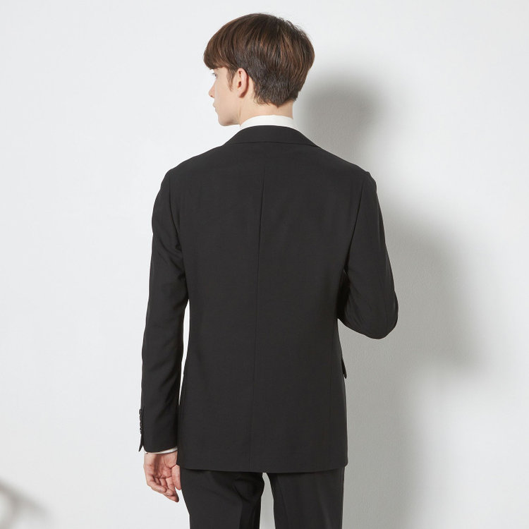 シルバーライン 【CLASSICO TAPERED】【春夏】2釦シングルフォーマルスーツ 1タック/スーパーブラック/ウエストムーブ/※裾上げ必要 黒