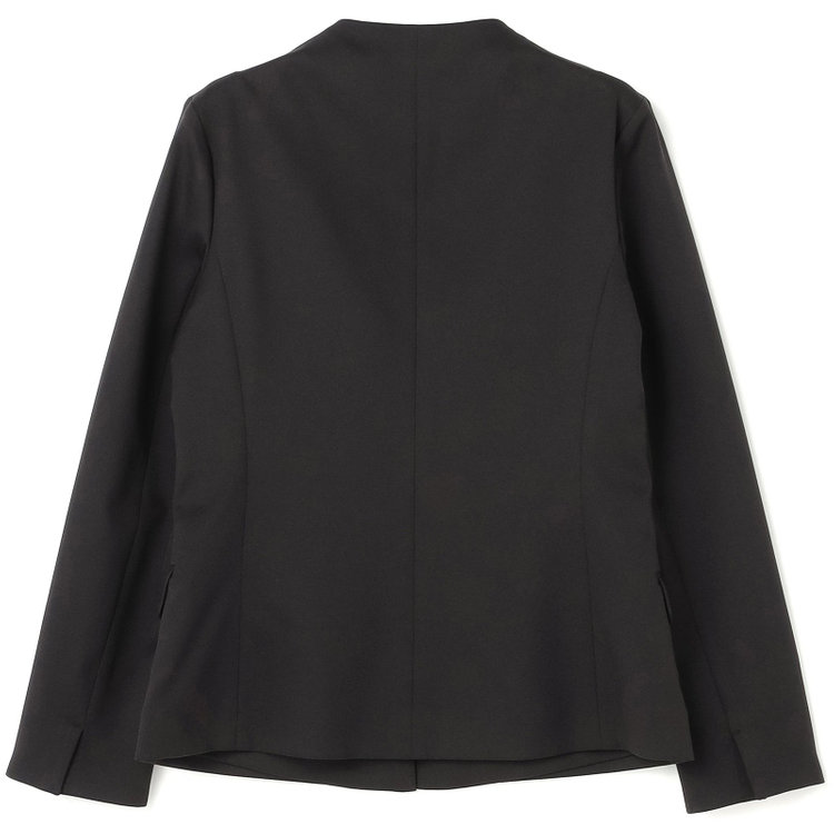 シルバーライン 【WEB限定/OUTLET】【SL】【年間】1釦カラーレスジャケット/ブラック/ウォッシャブル 黒