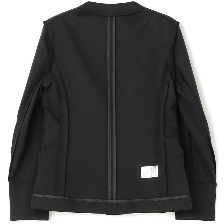 シルバーライン 【WEB限定/OUTLET】【SL】【年間】1釦カラーレスジャケット/ブラック/ウォッシャブル 黒