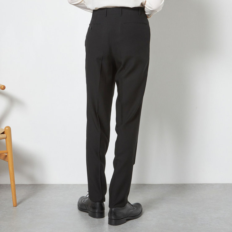 シルバーライン 【CLASSICO TAPERED】【春夏】2釦シングルフォーマルスーツ 1タック/スーパーブラック/ウエストムーブ/※裾上げ必要 黒