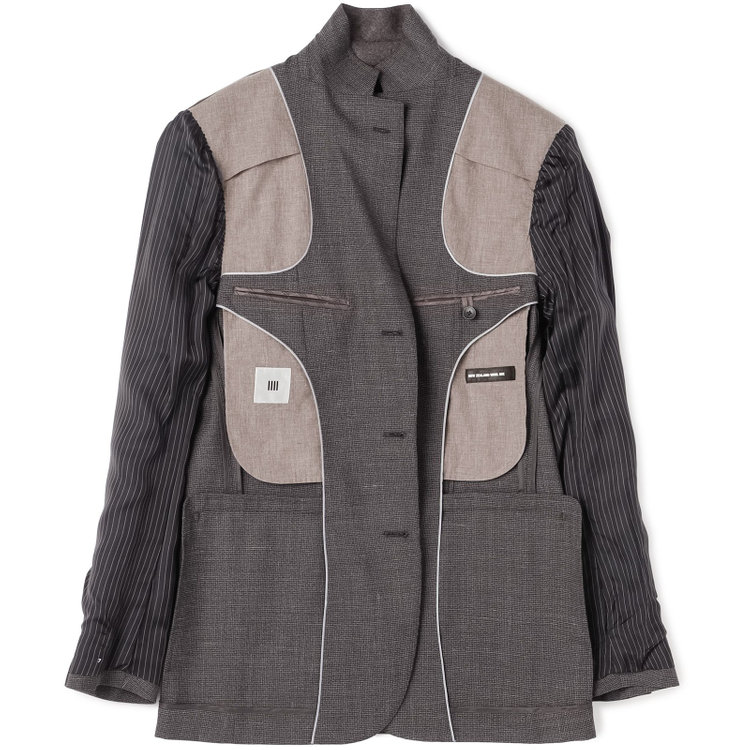 シルバーライン 【CLASSICO TAPERED】【春夏】3釦段返りシングルスーツ 2タック/ブラウン×ハウンドトゥース/ウエストムーブ/NEW ZEALAND WOOL MIX/※裾上げ必要 茶中間