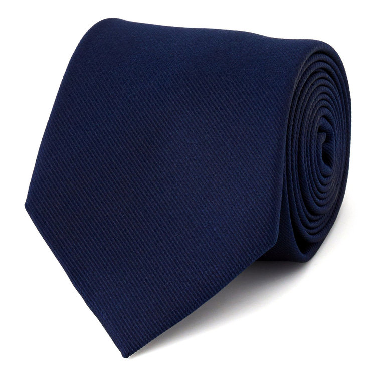 シルバーライン 【SILVER LINE】シルクブレンドソリッド系ネクタイ 8.0cm幅/ネイビー その他