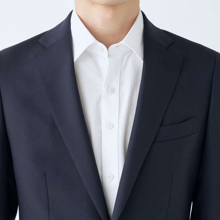 シルバーライン 【RBC】【秋冬】ウール2釦シングルジャケット/ネイビー/チェンジポケット/ゴールド釦/NEW ZEALAND WOOL 紺中間