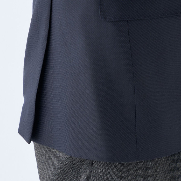 シルバーライン 【RBC】【秋冬】ウール2釦シングルジャケット/ネイビー/チェンジポケット/ゴールド釦/NEW ZEALAND WOOL 紺中間