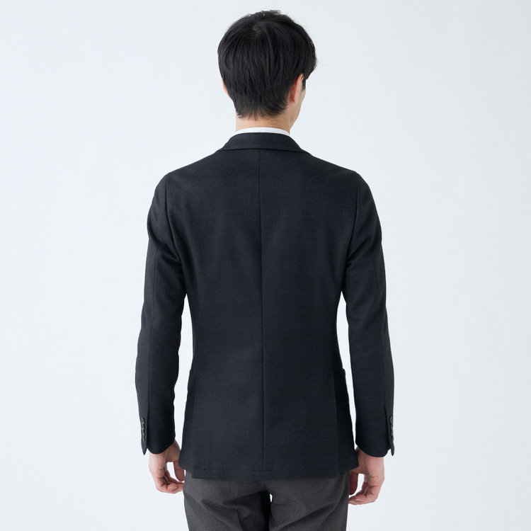 シルバーライン 【RBC】【秋冬】2釦ジャケット/ネイビー×グレンチェック/パッチポケット 紺中間