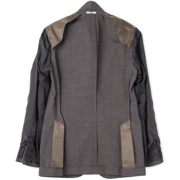 シルバーライン 【CLASSICO TAPERED】【春夏】3釦段返りシングルスーツ 2タック/ブラウン×ハウンドトゥース/ウエストムーブ/NEW ZEALAND WOOL MIX/※裾上げ必要 茶中間