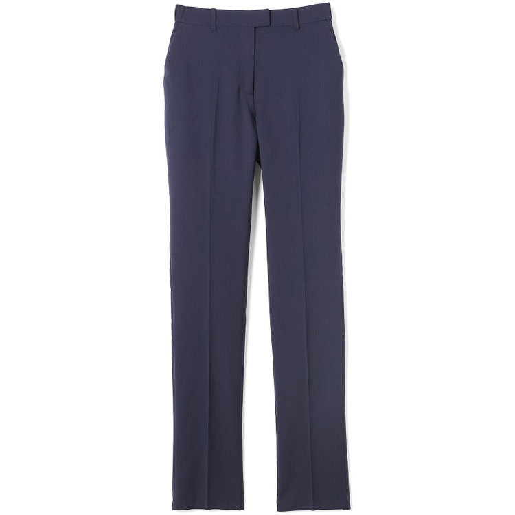 スーツセレクト 【SUIT SELECT×Samantha Thavasa】【年間】ストレートパンツ/ネイビー×ストライプ/4S/マシンウォシャブル/※裾上げ必要 紺中間