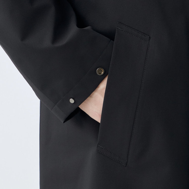 ブラックライン 【BL】ダブルラグランベルテッドコート/ブラック/WATERPROOF/4S SOLOTEX 黒