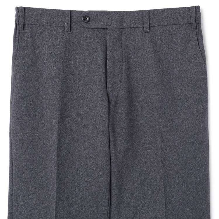 ブラックライン 【SLIM TAPERED_2】【年間】2釦シングルスーツ 0タック/グレー/ウエストシャーリング/4S SUSTAINABILITY&ECOLOGY FABRIC/ウォッシャブル/※パンツ裾上げ済仕様 グレー中間
