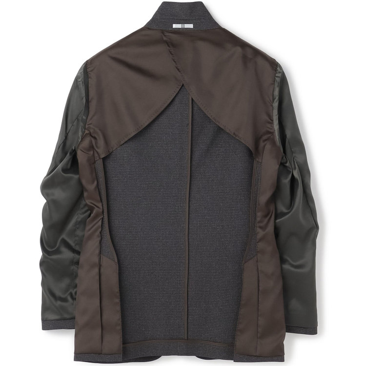 シルバーライン 【CLASSICO TAPERED】【秋冬】2釦シングルスーツ 1タックテーパードパンツ/グレー×ドビー/ウエストムーブ/4S SUSTAINABILITY&ECOLOGY FABRIC/※パンツ裾上げ済仕様 グレー中間