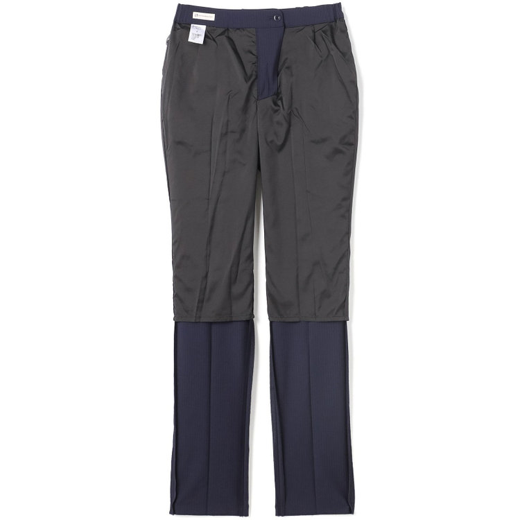 スーツセレクト 【SUIT SELECT×Samantha Thavasa】【年間】ストレートパンツ/ネイビー×ストライプ/4S/マシンウォシャブル/※裾上げ必要 紺中間