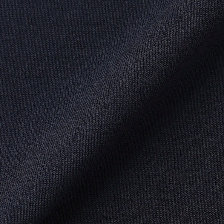 スーツセレクト 【RBC】コットンブレンドクルーネックニット/ネイビー/マシンウォッシャブル/「UVカット」「接触冷感」 紺中間