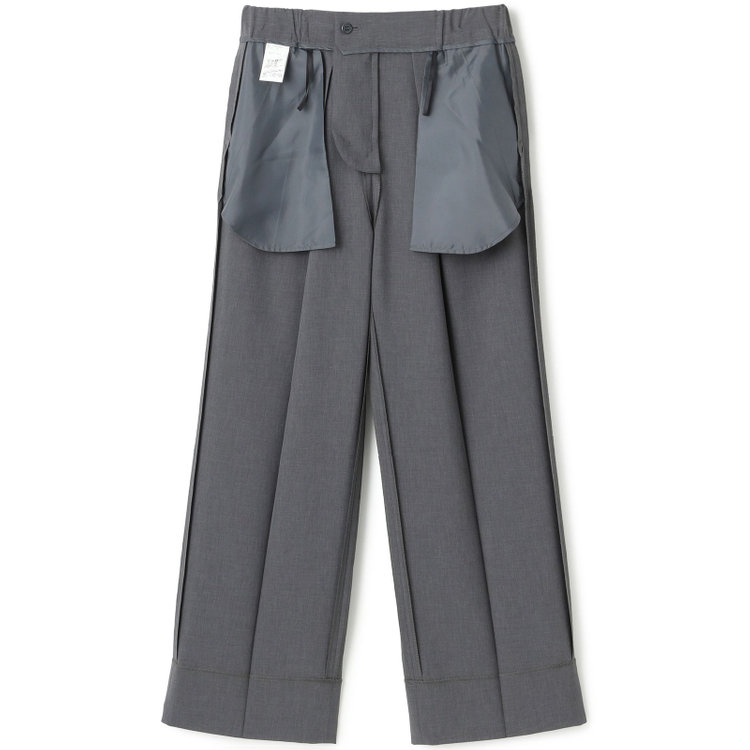 シルバーライン 【RELAX WIDE】【春夏】 2釦シングルジャケットワイドパンツスーツ/グレー/4S SUSTAINABILITY&ECOLOGY FABRIC/※パンツ裾上げ済仕様 グレー濃色