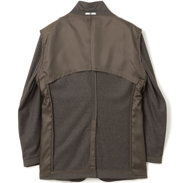 シルバーライン 【CLASSICO TAPERED】【春夏】2釦シングルジャケット/ブラウン/パッチポケット/4S SUSTAINABILITY&ECOLOGY FABRIC 茶濃色