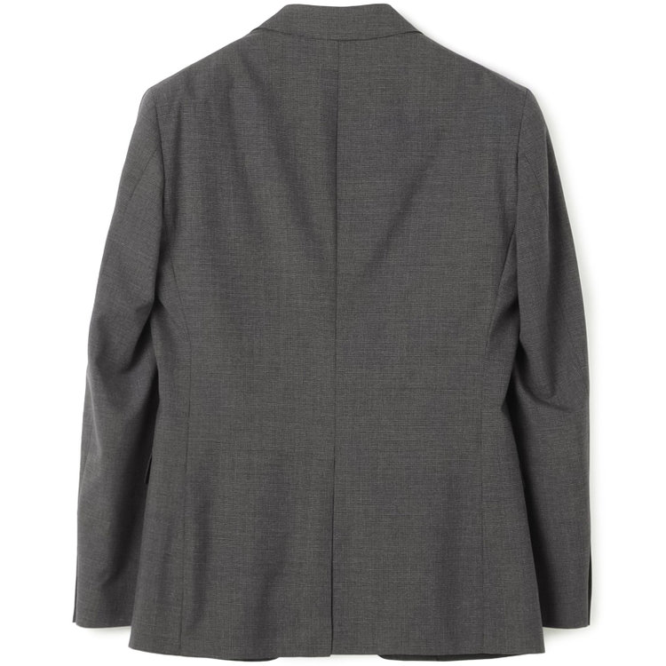 ブラックライン 【KSW】【春夏】2釦シングルスーツ 0タック/ダークグレー＆ブラック×ハウンドトゥース/ウォッシャブル/※裾上げ必要 グレー中間