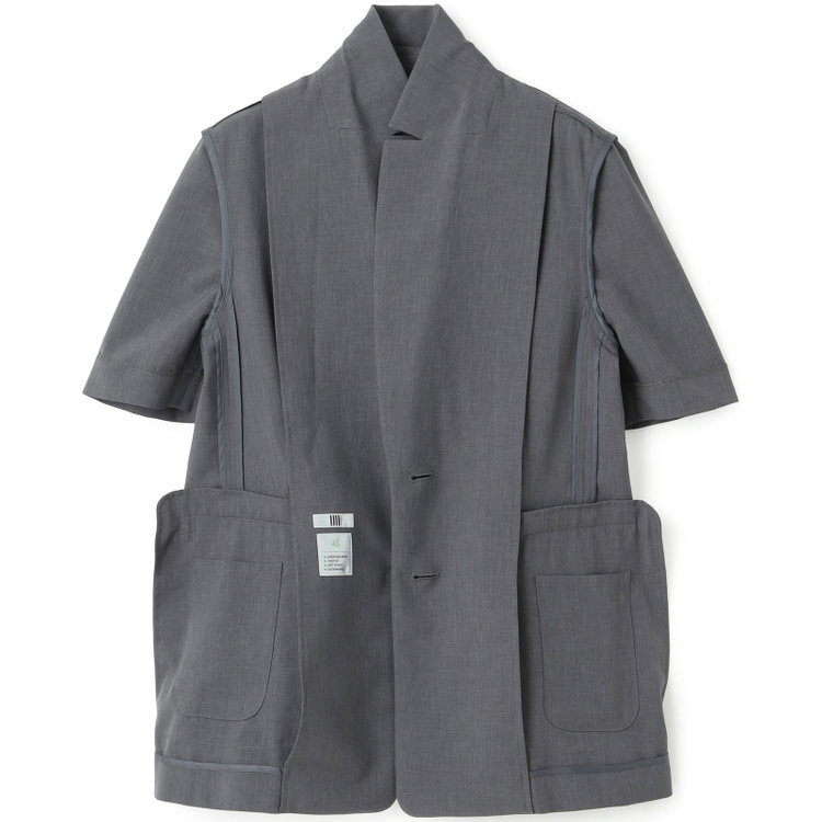 シルバーライン 【RELAX WIDE】【春夏】 2釦シングルジャケットワイドパンツスーツ/グレー/4S SUSTAINABILITY&ECOLOGY FABRIC/※パンツ裾上げ済仕様 グレー濃色
