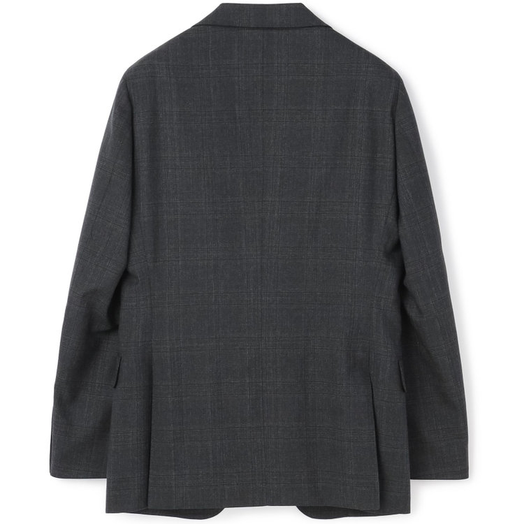 シルバーライン 【発送在庫あり】【CLASSICO TAPERED】【秋冬】2釦シングルスーツ 1タック/グレー×チェック/REDA ACTIVE/NEW ZEALAND MERINO/SHOWER CLEAN/※裾上げ必要 グレー濃色