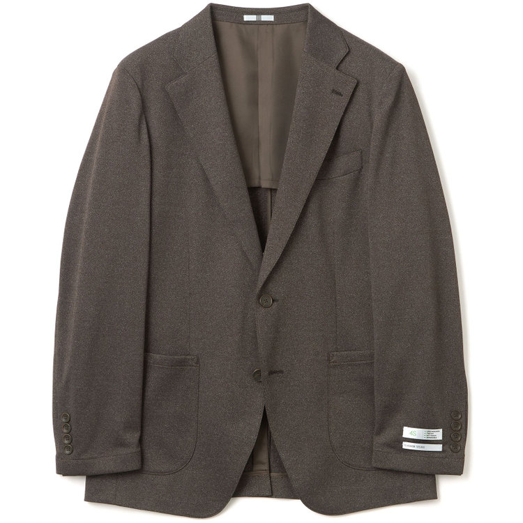 シルバーライン 【CLASSICO TAPERED】【春夏】2釦シングルジャケット/ブラウン/パッチポケット/4S SUSTAINABILITY&ECOLOGY FABRIC 茶濃色