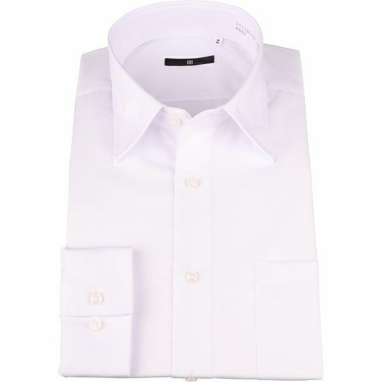 ブラックライン 【WEB限定/OUTLET】【BLACK LINE】【形態安定】レギュラードレスワイシャツ/ホワイト×ブロード ホワイト系(白)