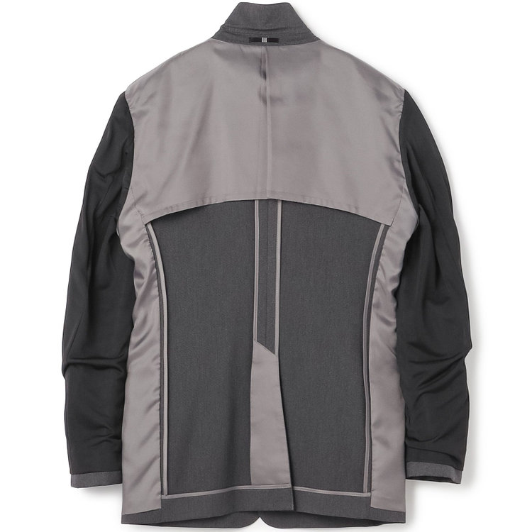 ブラックライン 【発送在庫あり】【SLIM TAPERED_2】【年間】2釦シングルスリーピーススーツ 0タック/グレー/4S/※パンツ裾上げ済仕様 グレー濃色