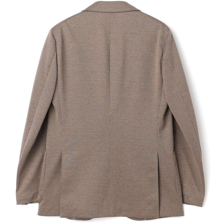 シルバーライン 【5DAYS CLOSET】【RBC】【春夏】2釦シングルジャケット/ブラウン×ハウンドトゥース/パッチポケット 茶中間