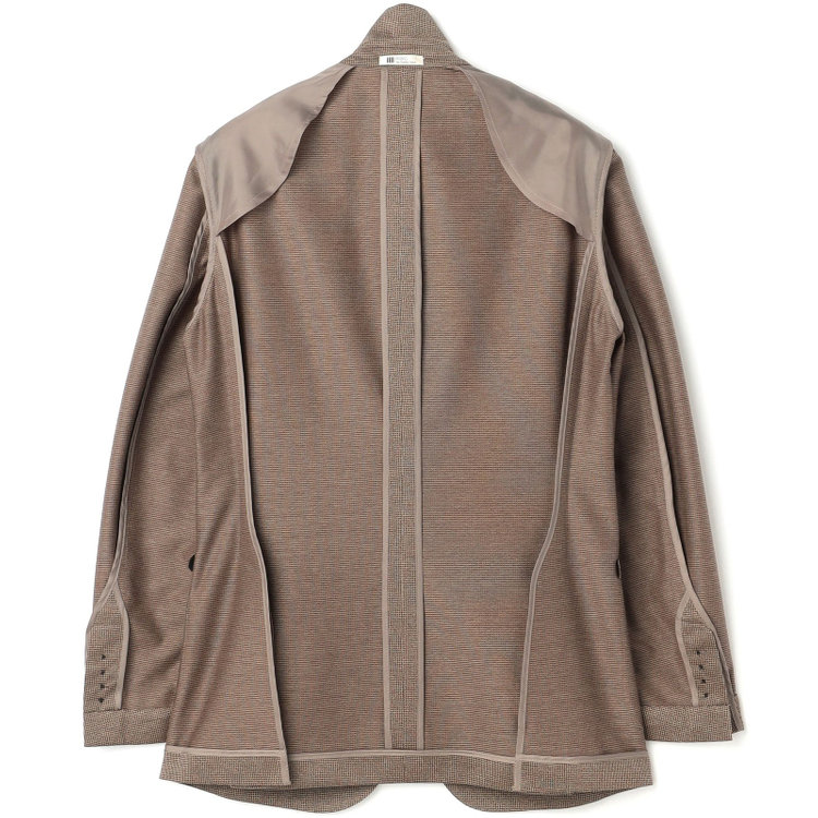 シルバーライン 【5DAYS CLOSET】【RBC】【春夏】2釦シングルジャケット/ブラウン×ハウンドトゥース/パッチポケット 茶中間
