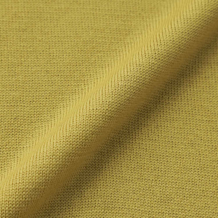 スーツセレクト 【RBC】【秋冬】ウールモックネックニットセーター/イエロー/ZEGNA BARUFFA/マシンウォッシャブル 黄中間