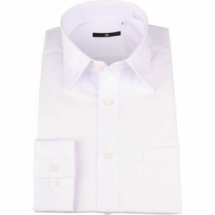 ブラックライン 【BLACK LINE】【形態安定】レギュラードレスワイシャツ/ホワイト×ブロード ホワイト系(白)