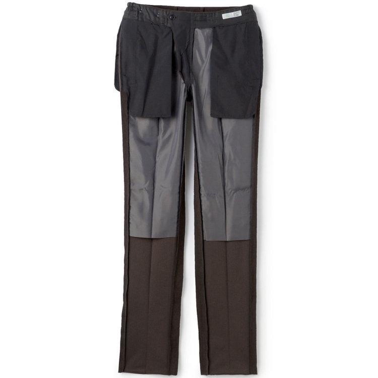 シルバーライン 【CLASSICO TAPERED】【秋冬】1タックテーパードパンツ/ブラウン×コーデュロイ/シャーリング仕様/4S SUSTAINABLE/※裾上げ必要 茶濃色