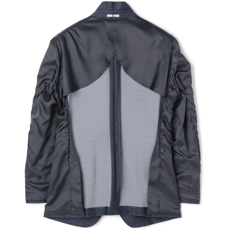 シルバーライン 【発送在庫あり】【CLASSICO TAPERED】【年間】コットンブレンド2釦ジャケット/ネイビー×ソフトデニム/パッチポケット 紺中間