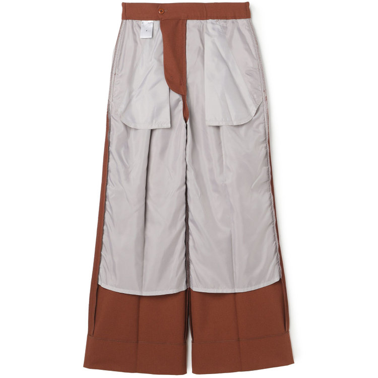 シルバーライン 【RELAX WIDE】【秋冬】 ダブルジャケットワイドパンツスーツ/ブリックブラウン/4S SUSTAINABILITY&ECOLOGY FABRIC/※パンツ裾上げ済仕様 その他