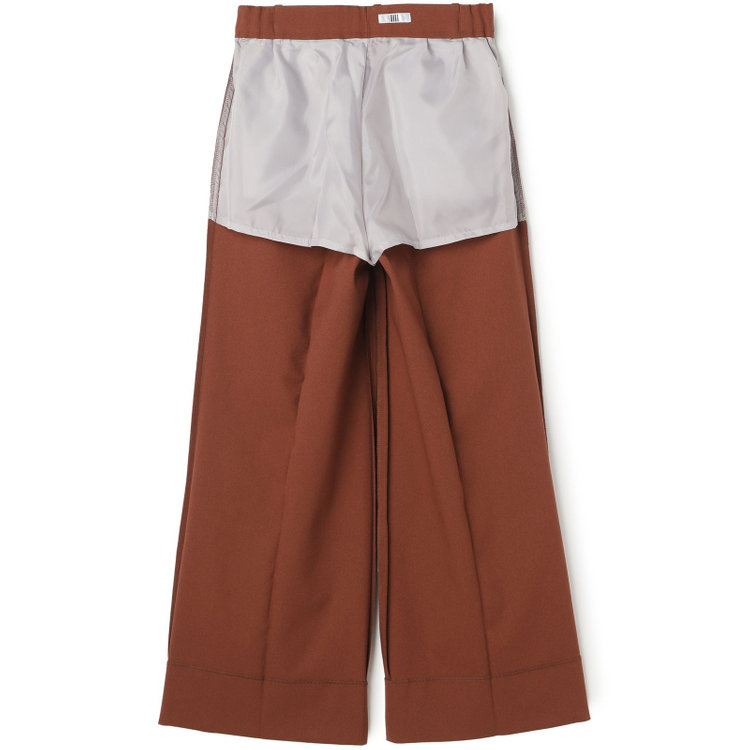 シルバーライン 【RELAX WIDE】【秋冬】 ダブルジャケットワイドパンツスーツ/ブリックブラウン/4S SUSTAINABILITY&ECOLOGY FABRIC/※パンツ裾上げ済仕様 その他