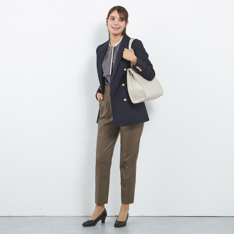 シルバーライン 【SILVER LINE】【秋冬】6釦2掛けダブルリミテッドブレザー/SUPER100'S/ネイビー×メタル釦 紺中間