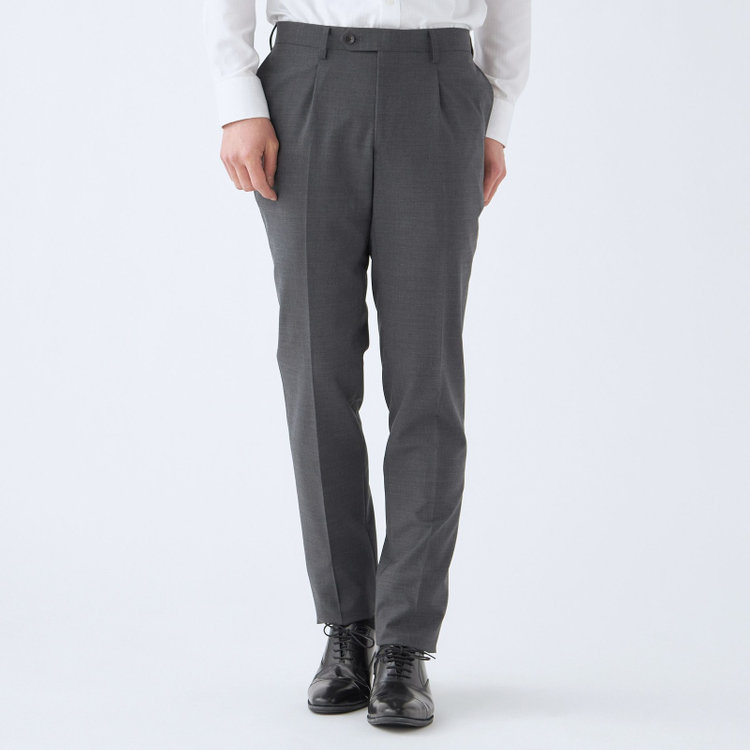 シルバーライン 【CLASSICO TAPERED】【年間】2釦シングルスーツ 1タック/グレー/パンツウォシャブル/※裾上げ必要 グレー中間