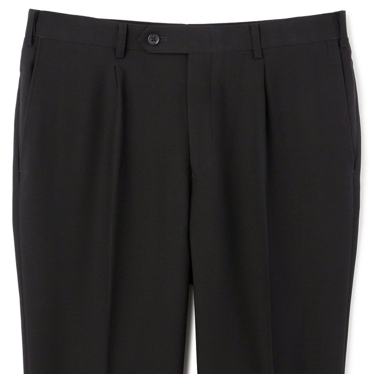 シルバーライン 【CLASSICO TAPERED】【春夏】2釦シングルフォーマルスーツ 1タック/スーパーブラック/ウエストムーブ/※裾上げ必要 黒