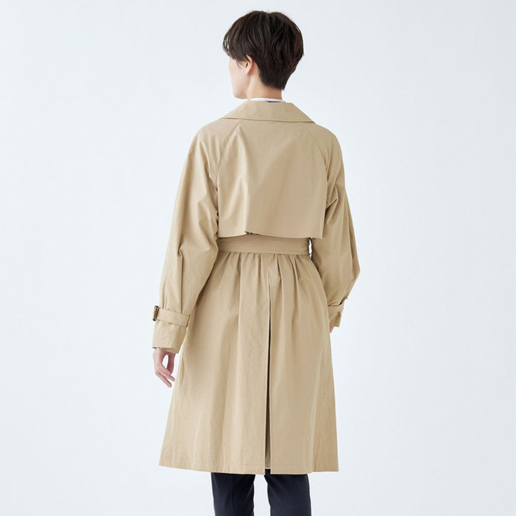 スーツセレクト 【WEB限定/OUTLET】【SUIT SELECT×Samantha Thavasa】バックプリーツ トレンチコート/ベージュ ベージュ系(薄茶)