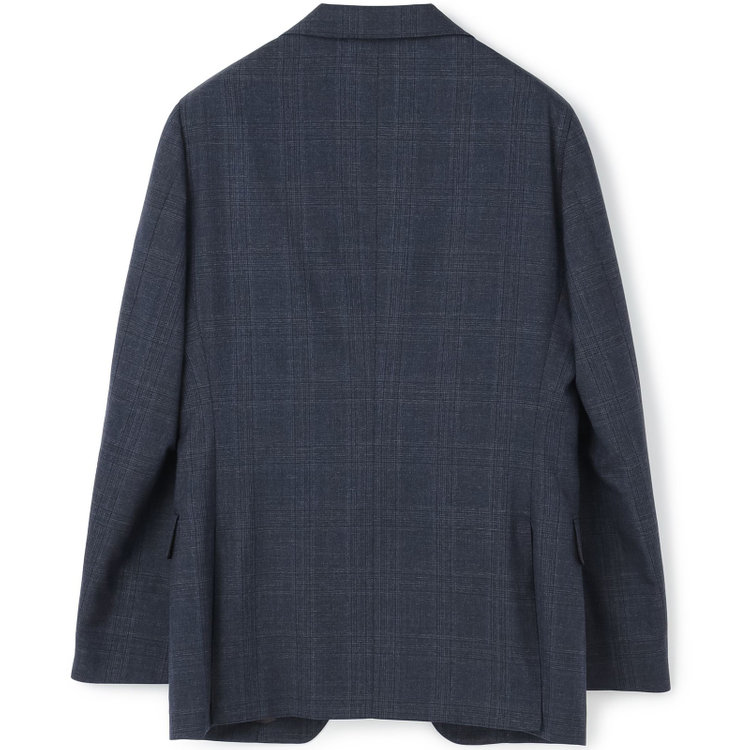 シルバーライン 【発送在庫あり】【CLASSICO TAPERED】【秋冬】2釦シングルスーツ 1タック/ネイビー×チェック/REDA ACTIVE/NEW ZEALAND MERINO/SHOWER CLEAN/※裾上げ必要 紺濃色